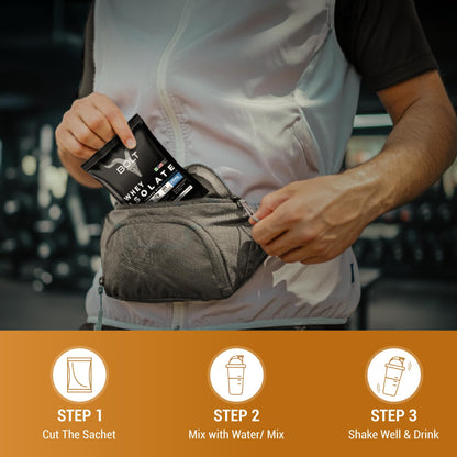 Bolt 100% Whey Protein Isolate Powder | 5 Sachet Travel Pack (5×33g) | Piedmont Chocolate | 28g Protein per Serving | 7g BCAA | Muscle Support & Recovery | No Added Sugar | Gluten-Free | Easy to digest