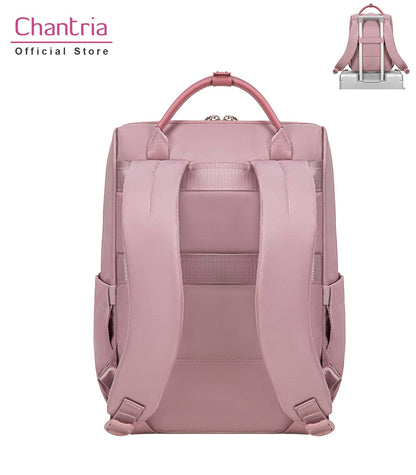 Chantria Casual Backpack for Women Stylish 13L Small Backpack fit 14 inch Laptop Compact Daypack Polyester Multi-pockets for Office Casual and Shopping