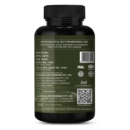 CUREFOREVER Ashwagandha Supplement 1200mg - 60 Tablets for Men & Women,- image 4