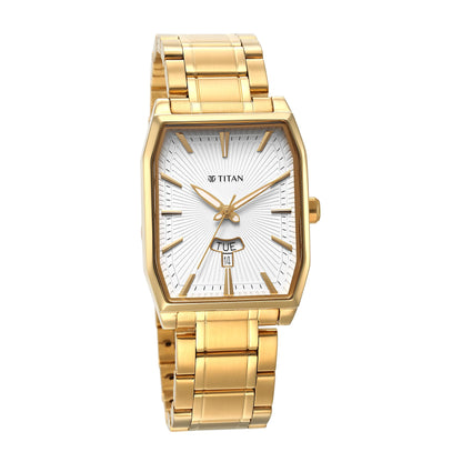 Titan Regalia Analog with Day and Date Opulent White Dial Watch for Men- image 5