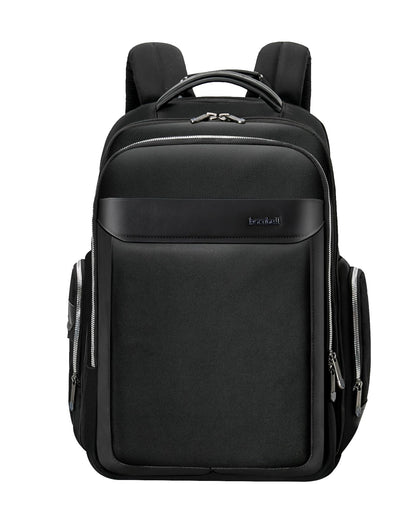 HORNBULL Travel Backpack for Men 45L Large Heavy Duty Office Travel Laptop Bag Fit Upto 17" Laptop 1680D Polyester Water-resistant Padded Overnight Laptop/Clothes Bag with Multi-Pocket, Black