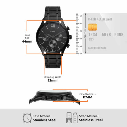 Fossil Fenmore Analog Black Dial Men's Watch-BQ2365