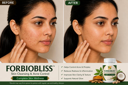 FORBIOBLISS Ayurvedic Skin Care Tablets, 60 Tablets