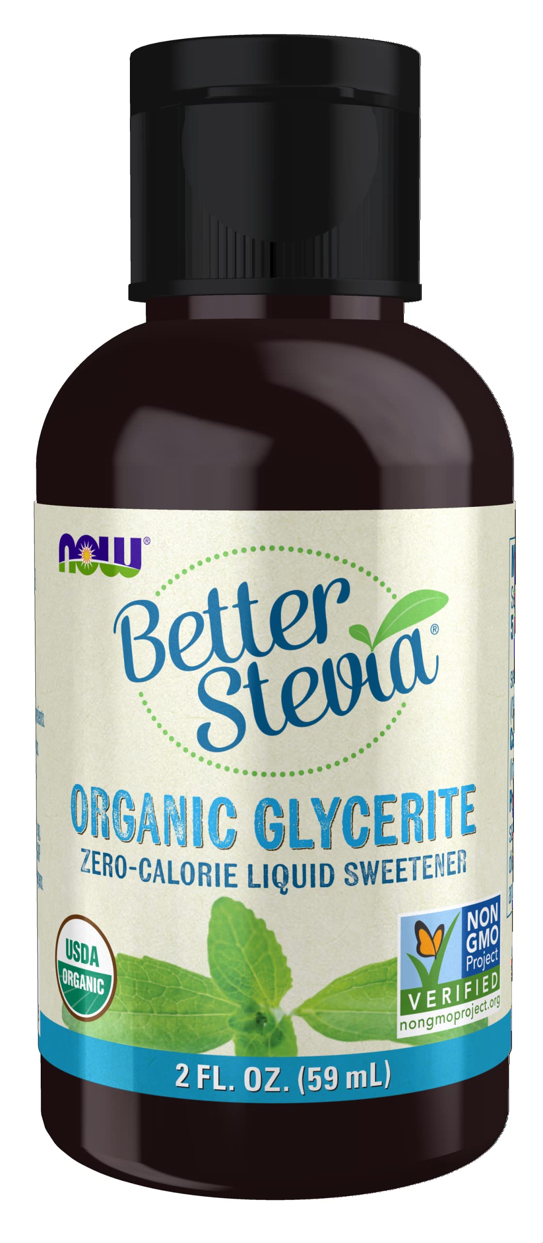 Now Foods, Better Stevia Liquid, Zero-Calorie Sweetener, Glycerite, 2 fl oz (59