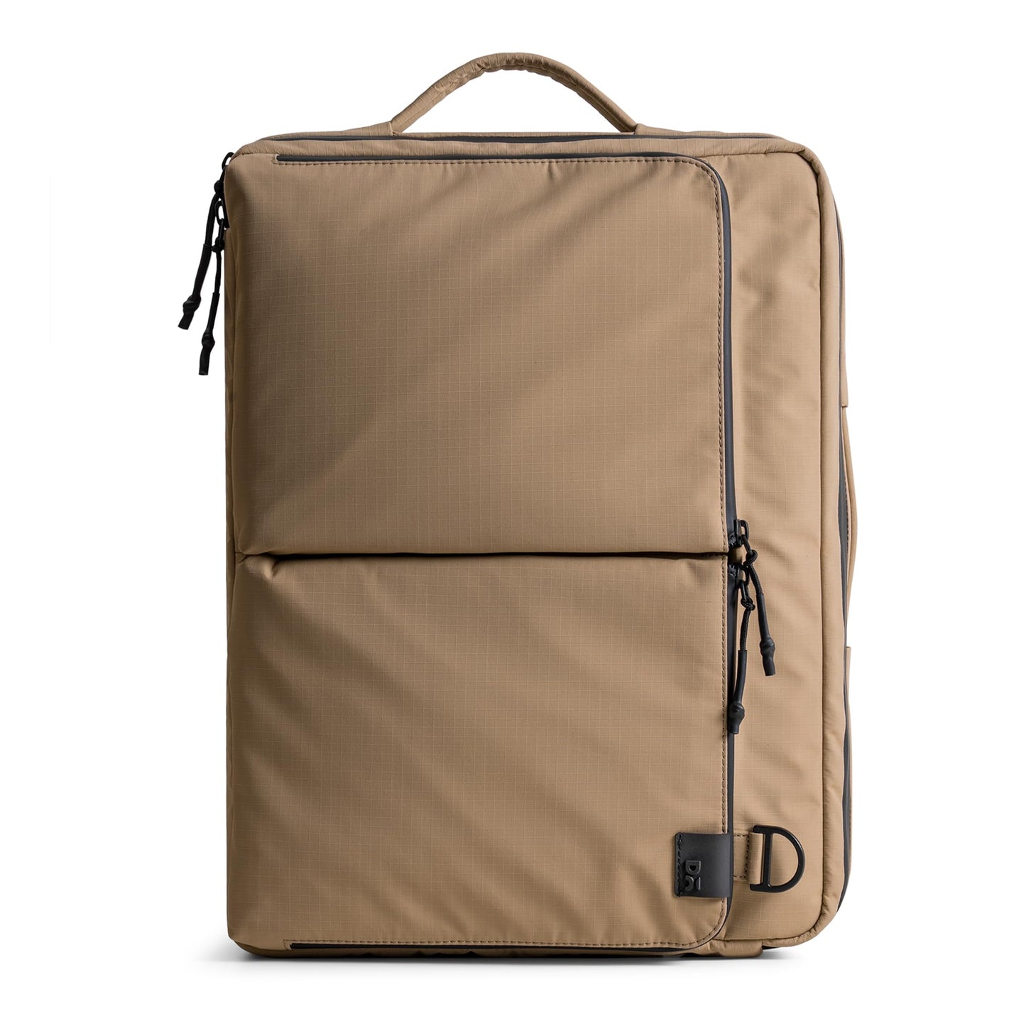 DailyObjects Pivot Convertible Briefpack Bag (16L) |Unisex|Fits 13/14/15.6 inch Laptop/Macbook Pro/Air|Lightweight|Stylish Backpack|Office/Daily Use/Travel|Multi Pocket|Adjustable Strap-Beige