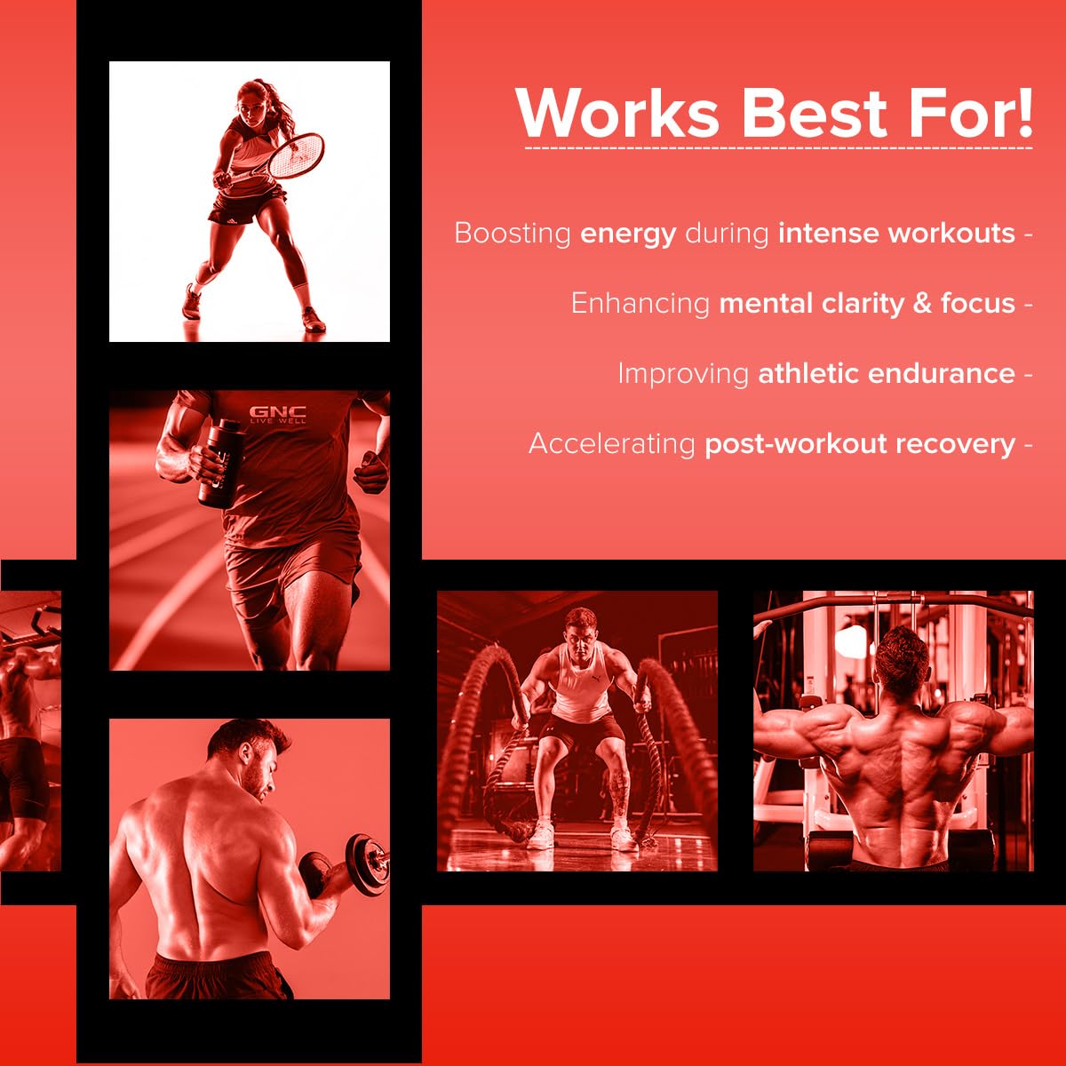 GNC Pro Performance Pre-Workout | 360 gm | 30 Servings | Boosts Pump & Energy | Speeds Up Recovery | 1500 mg L-Arginine | 3500 mg Beta-Alanine | 200 mg Caffeine | Fruit Punch