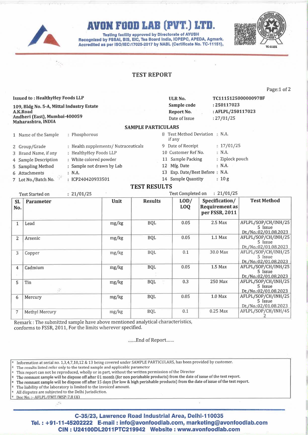 HealthyHey Nutrition Phosphorus - Support Bone Health -120 Veg. Capsules