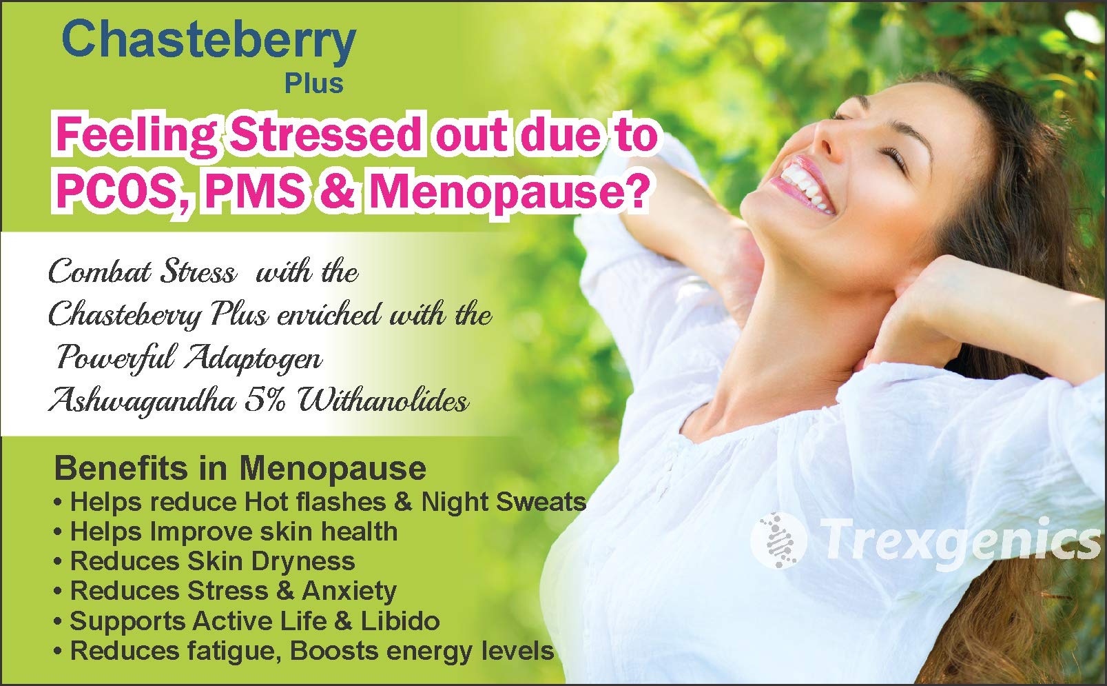 Trexgenics CHASTEBERRY PLUS Women's health formula with Chasteberry, As- image 4