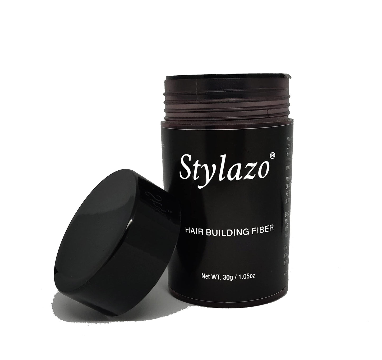Stylazo Hair Building Fiber Powder Thickening Fibers 30 gram (Dark Brown)