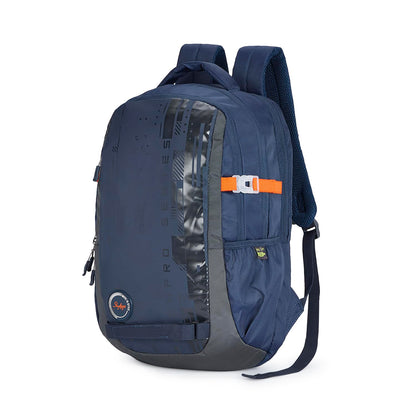 Skybags Polyester Solid Chaser 01 Laptop Backpack (H) Blue