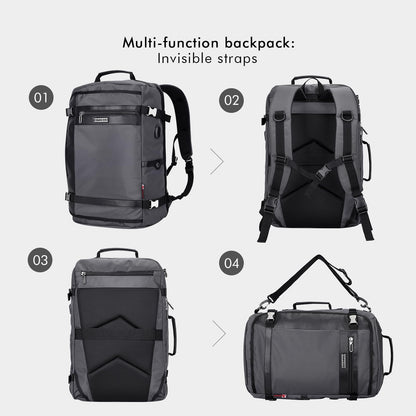 WITZMAN Travel Backpack for Men Laptop Backpack with USB Charging Port- image 3