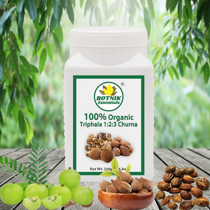 BOTNIK ESSENTIALS 100% Organic Triphala 1:2:3 Churna-250gm for Acidity|- image 2