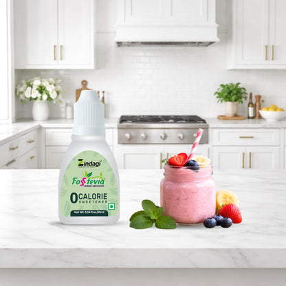 Zindagi Stevia Liquid Drops | Zero Calorie & Sugar Free Sweetener | 200 Servings