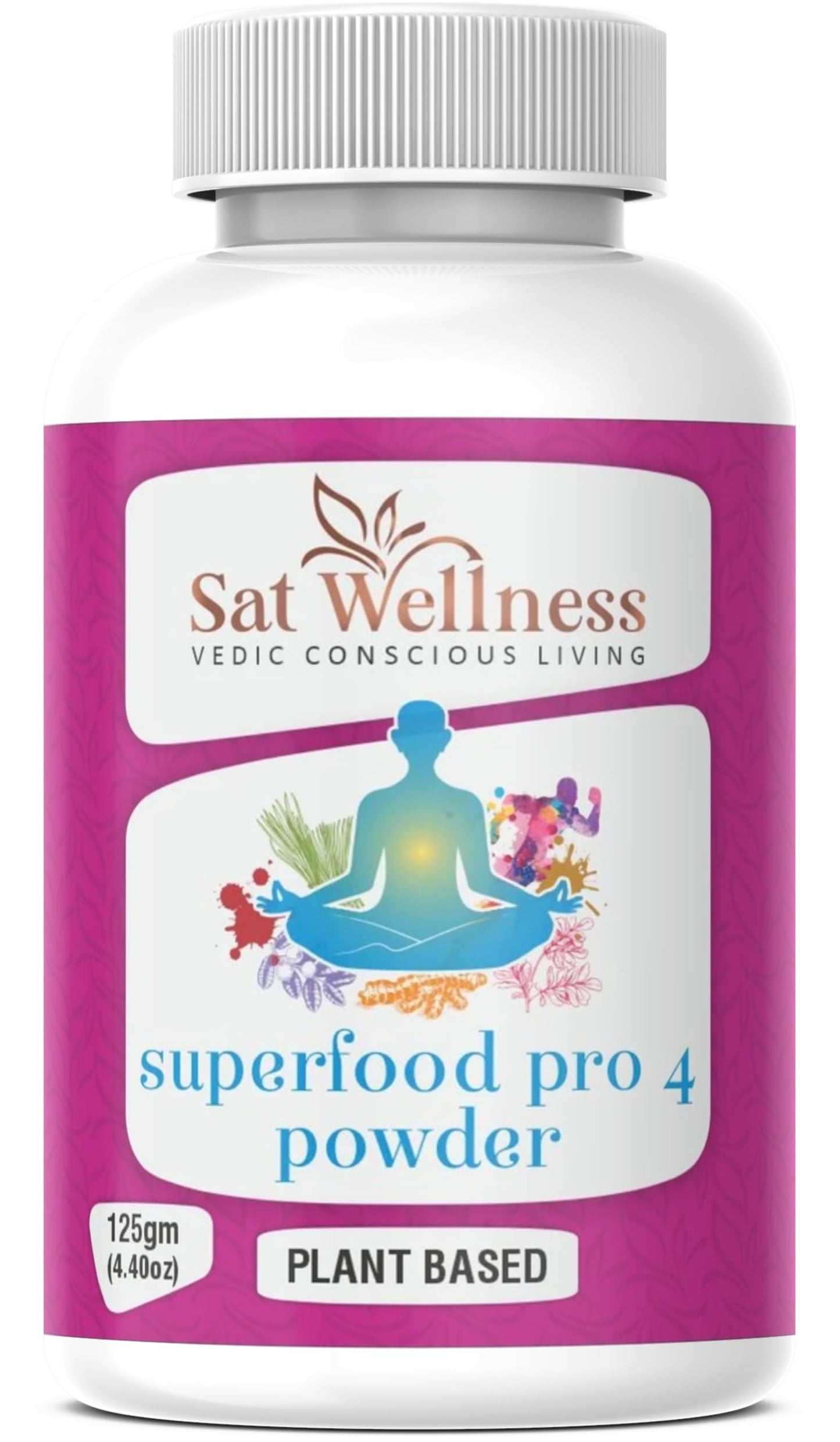Sat Wellness Supefood Pro 4 Powder Herbal Supplements For Personal Health Care Improvement Help to improve immunity boost | improve digestive system | help to reduce in joint pain |