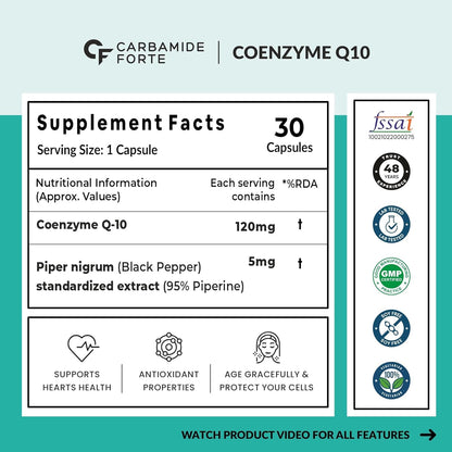 Carbamide Forte Multivitamin + Omega-3 + CoQ10 120mg with Piperine 5mg – 60 Tablets + 60 Softgels + 30 Capsules