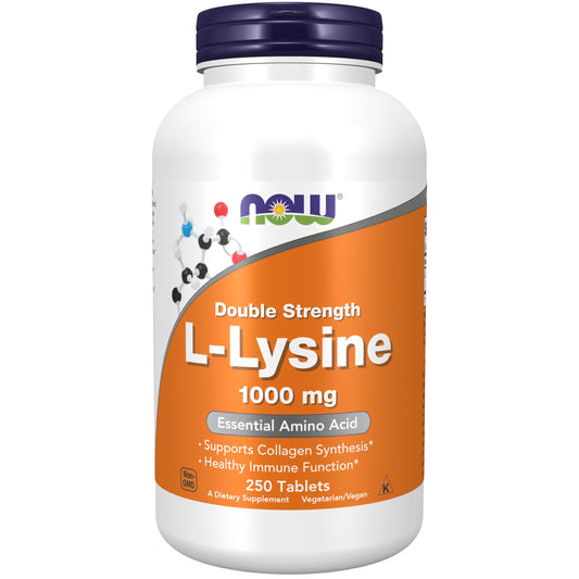 Now Foods, L-Lysine, 1000 mg, 250 Tablets