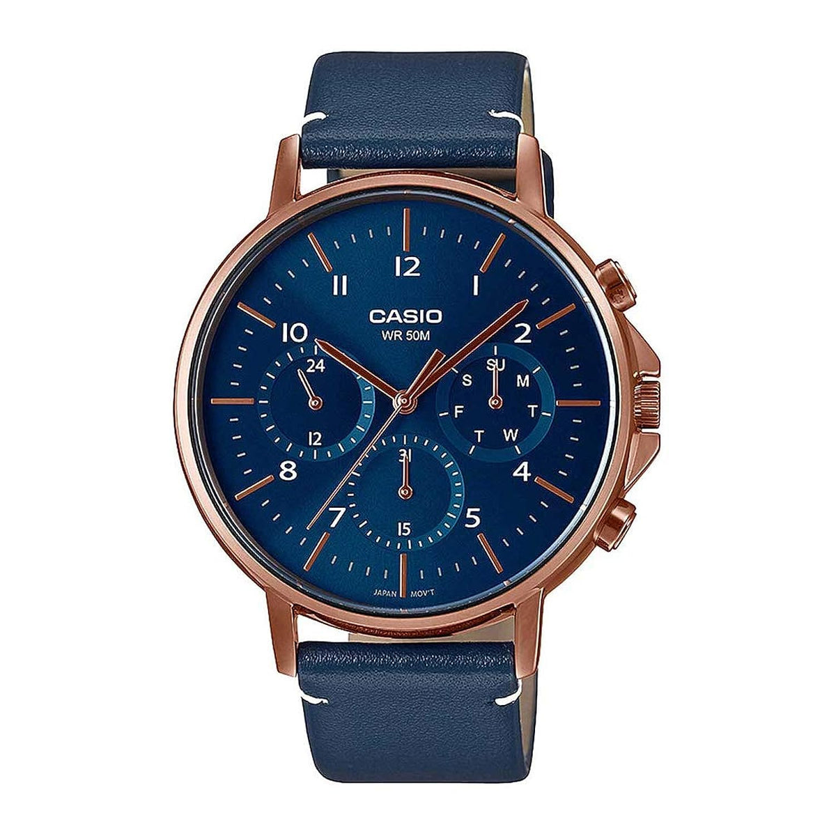 Casio Men Analog Rose Gold Dial Men's Watch - MTP-E321RL-2AVDF (A1849)