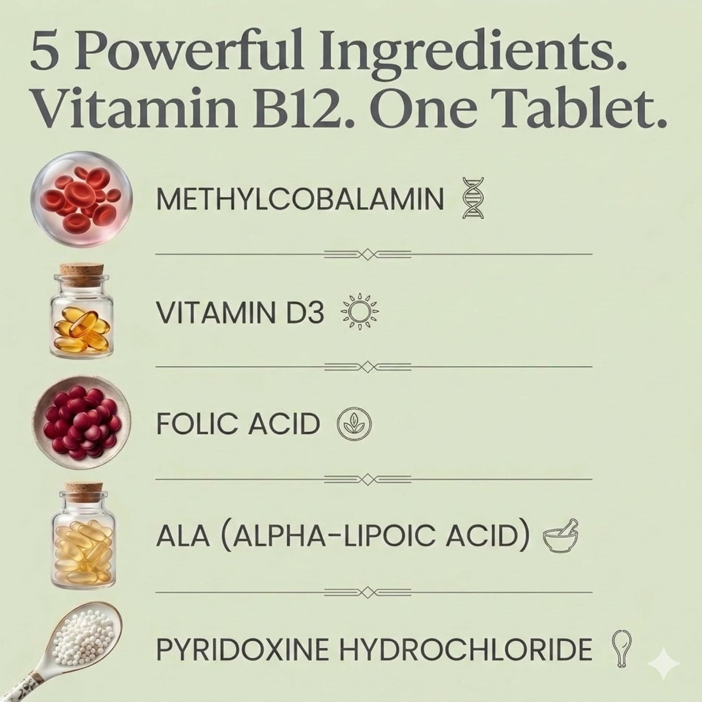Vlado's Himalayan Organics Vitamin B12 1500mcg with Vitamin D3 | Vitamin B12 Supplements for Men & Women | Methylcobalamin 1500mcg with Vitamin D Tablets with Alpha Lipoic Acid , Folic Acid I B12 Vitamin Tablets - Best Vitamin B-12 Supplement For Men & Wo