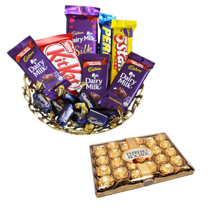 Sfu E Com Ferrero Rocher 24 Pcs with Cadbury Chocolate Gift Hamper