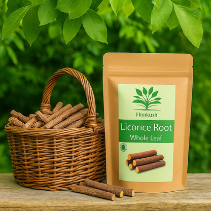 Himkush Mulethi Stem | Natural | Health & Herbal Mulethi Stem Whole Eating Licorice Stem, Jeshthamadh Stem, Yastimadu Stem Glycyrrhiza Glabra | Eating (Cough, Throat) Chewing | Natural Licorice Stem for Throat, Skin, Hair & Health Care | Ayurvedic Edible