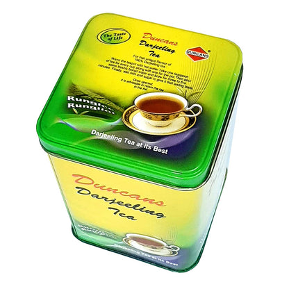 Duncans Finest Hand-Picked Darjeeling Orthodox Long Leaf, 100% Pure Black Tea, 250g Tin Caddy
