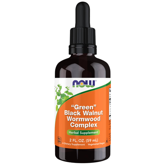 Now Foods Fresh Walnut Worm Wood Complex - 60 ml Liquid(Green/Black)