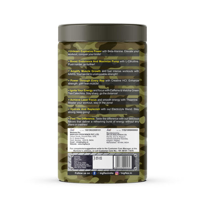 Bigflex Nuke Pre Workout Powder| 33 Servings |Energy Booster| (Guava, 400 gm)
