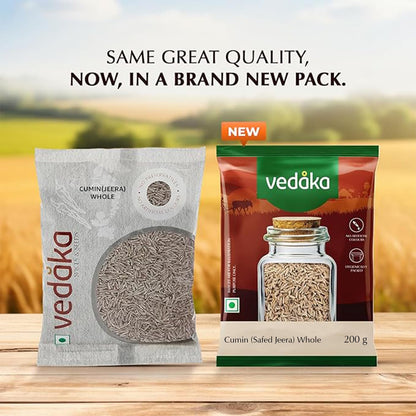 Amazon Brand - Vedaka Whole Jeera (Cumin), 200g