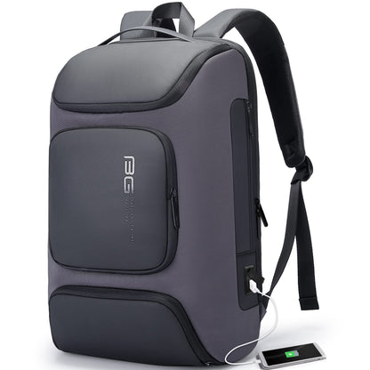 BANGE Laptop Backpack，Business Travelling Backpack with USB Charger Port,Weekend