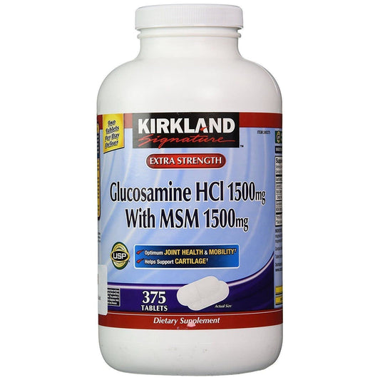 Kirkland Signature Extra Strength Glucosamine Hci 1500Mg, With Msm 1500 Mg, Pack