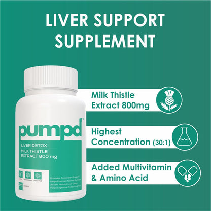Pumpd Liver Detox Supplement with Milk Thistle Extract 800mg | 80% Flav- image 6
