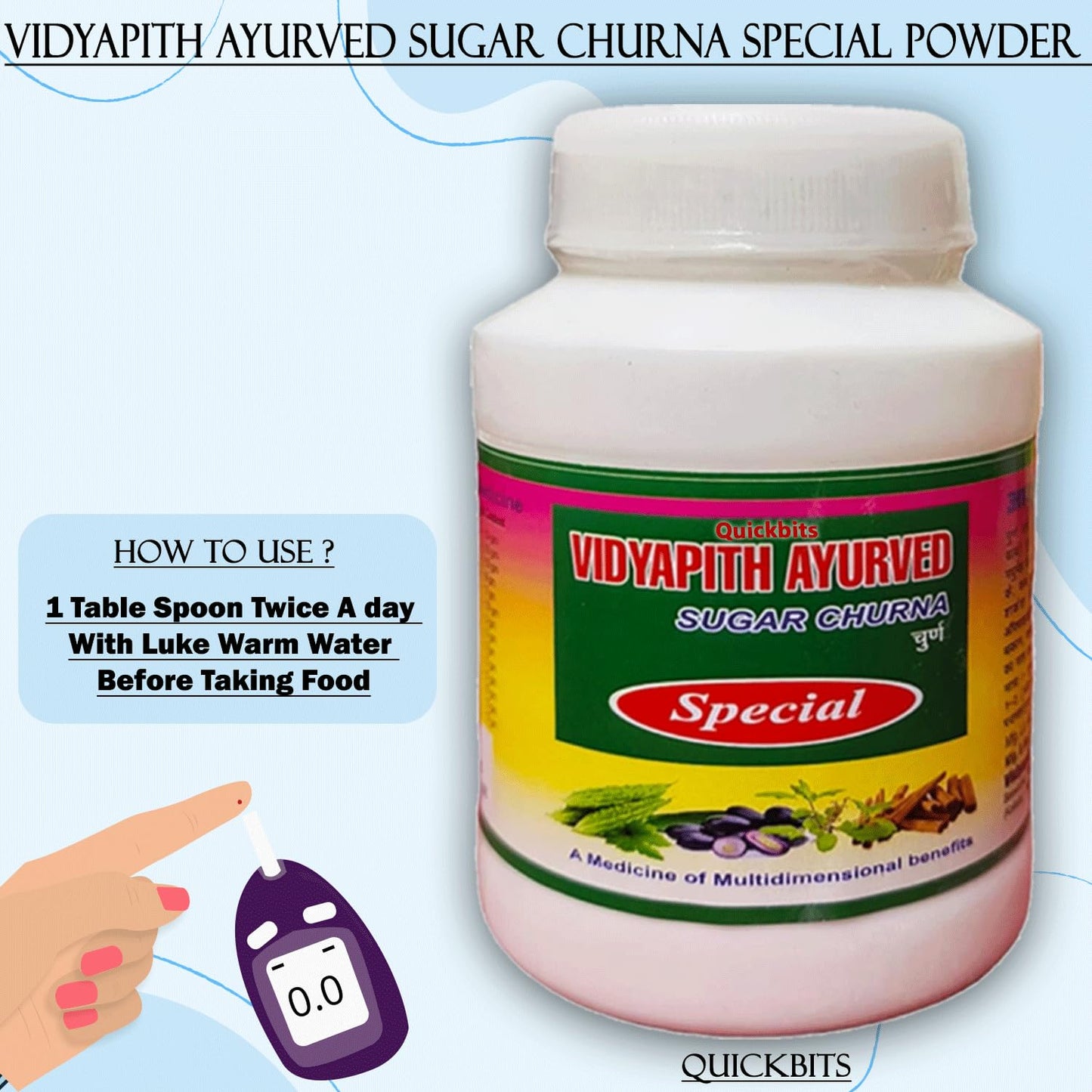 Vidyapith Ayurvedic Sugar Churna| Vidyapith AYURVED KOLKATA- image 3