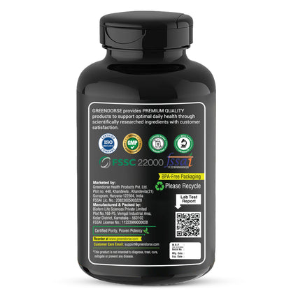 GREENDORSE TUDCA + NAC (N-Acetyl cysteine) supplement 99% purity| Liver, Kidney, Heart, all Organs Support| On/Post Steroid & Supplementation Cycle Support for Bodybuilders, Weightlifters & Athletes- 60 Capsules