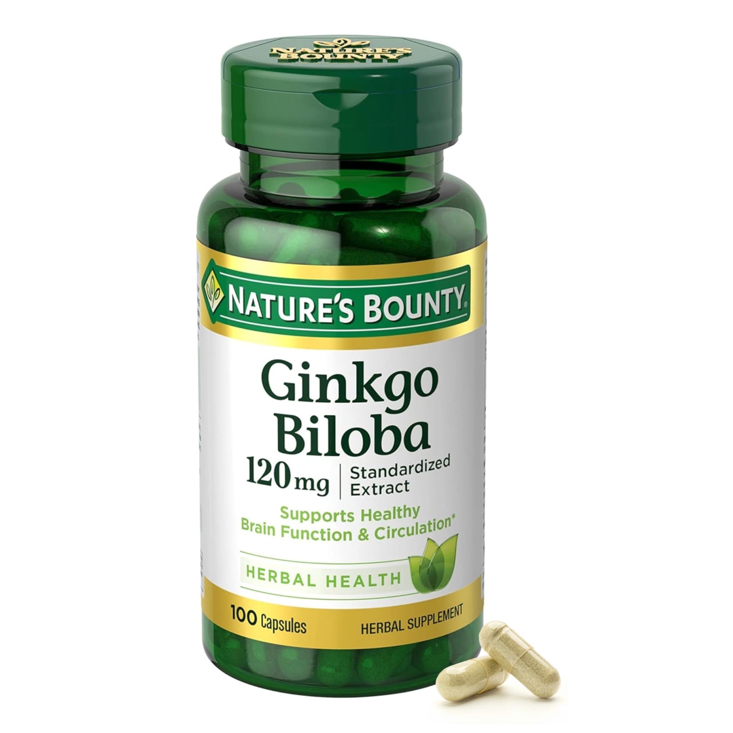 Nature's bounty ginkgo biloba Tablet 120mg 100 Count