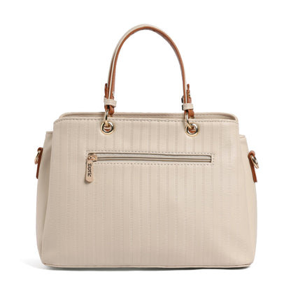 EXOTIC® Women's Striped Line Handbag, Beige