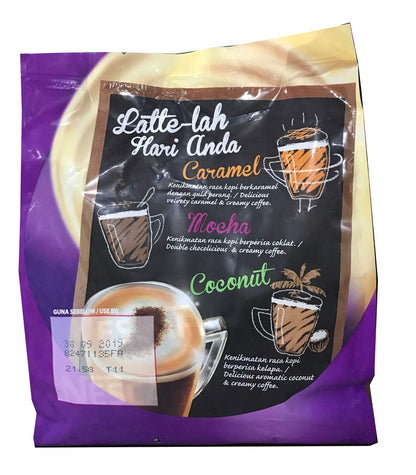 Nestle Nescafe 3 in 1 Mocha Coffee Latte - Instant Coffee Packets - Single Serve Flavored Coffee Mix (15 Sticks)