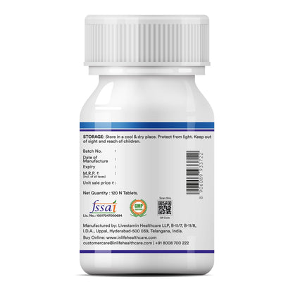INLIFE Melatonin 5mg Tablets | Vegetarian Friendly & Easy to Swallow Supplement for Men and Women - 120 Tablets