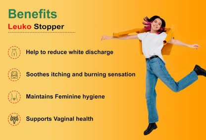 Siya Handmade Leuko Stopper | Herbal Remedy for Women’s White Discharge Problem | 100% Natural & Safe Leucorrhea Treatment | Ayurvedic Support for Reproductive Health