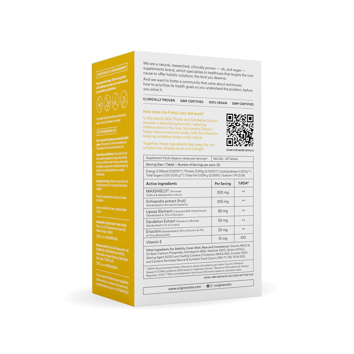 Origins Nutra Fatty Liver Aid |Support Healthy Liver and Detox | Milk T- image 2