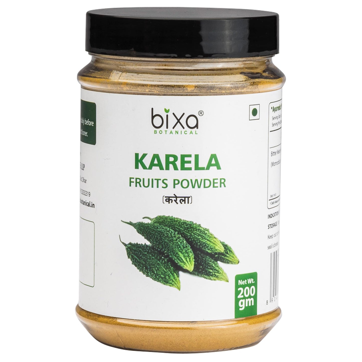 Bixa Botanical Karela Powder/Bitter Melon, Ayurvedic Herb For Blood Sugar Contro