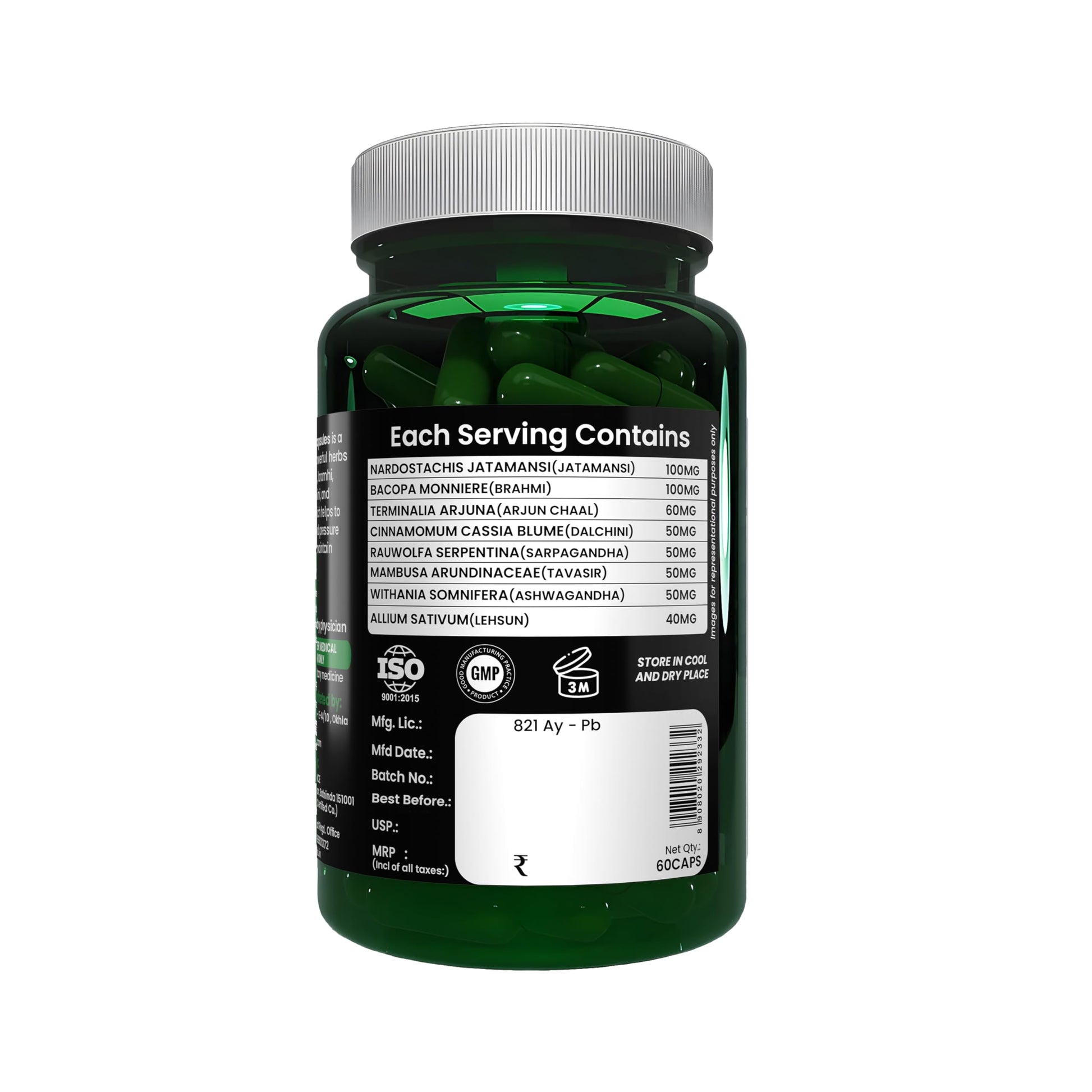 Sheopal’s Hyper Care Ayurvedic Capsules – Jatamansi, Brahmi, Arjuna, As- image 6