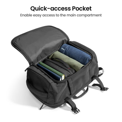 Tomtoc Navigator-T66 Lite Travel Laptop Backpack 17 Inch/ 40L-Black