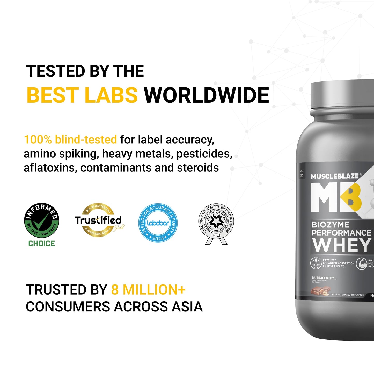 MuscleBlaze Biozyme Performance Whey Protein | Clinically Tested 50% Hi- image 7