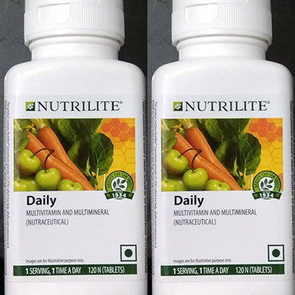 Nutrilite Daily Multivitamin & Multimineral - 120 Capsules (Pack Of 2),2 Count