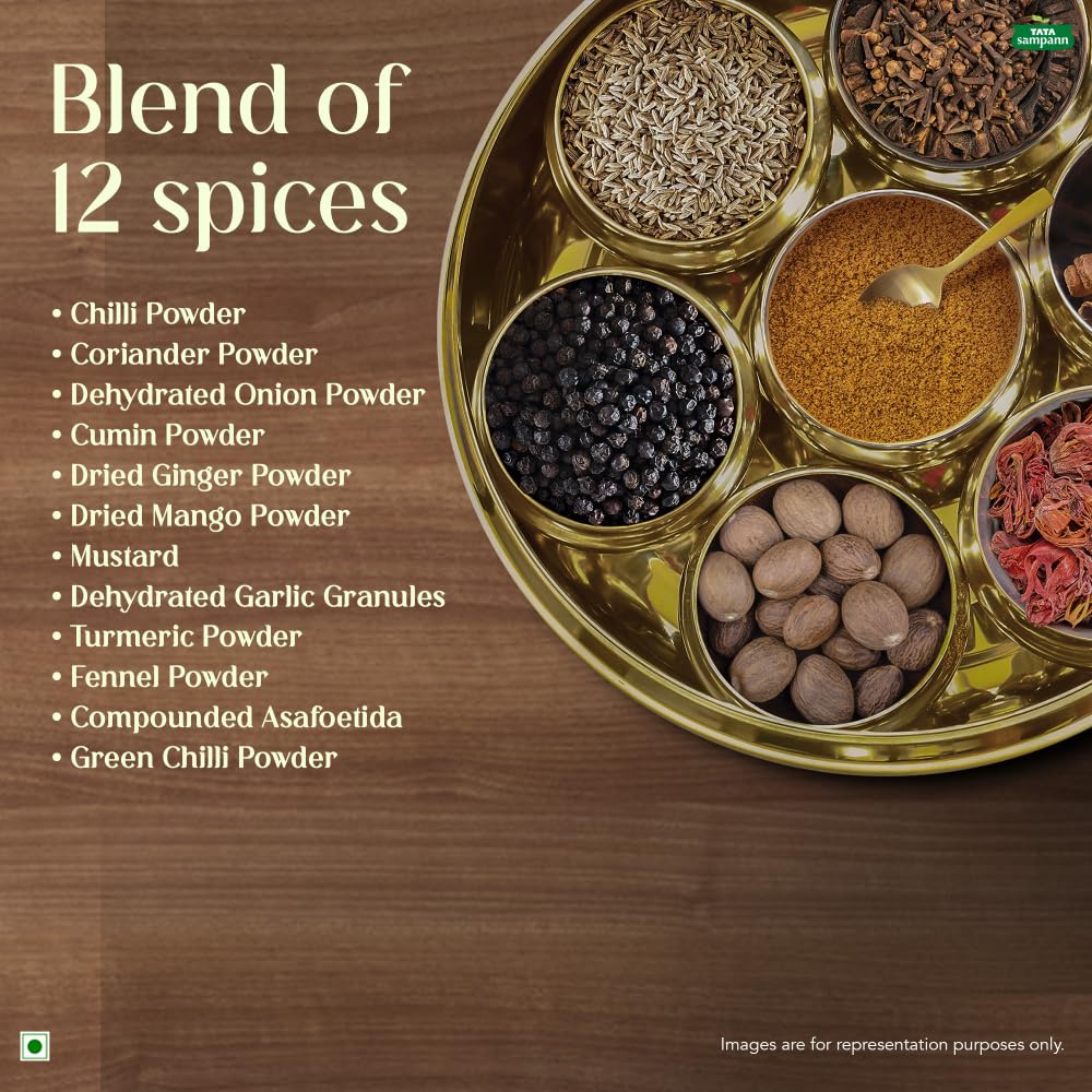 Tata Sampann Dal Tadka Masala with Natural Oils, 100g, Dal Tadka Masala Powder, Crafted by Chef Sanjeev Kapoor, With Chef’s Exclusive Tip, Rich Aroma & Flavour