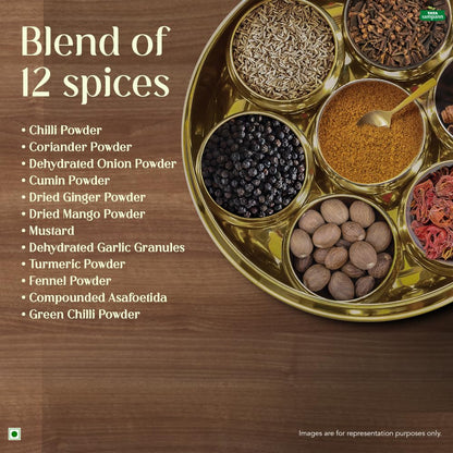 Tata Sampann Dal Tadka Masala with Natural Oils, 100g, Dal Tadka Masala Powder, Crafted by Chef Sanjeev Kapoor, With Chef’s Exclusive Tip, Rich Aroma & Flavour