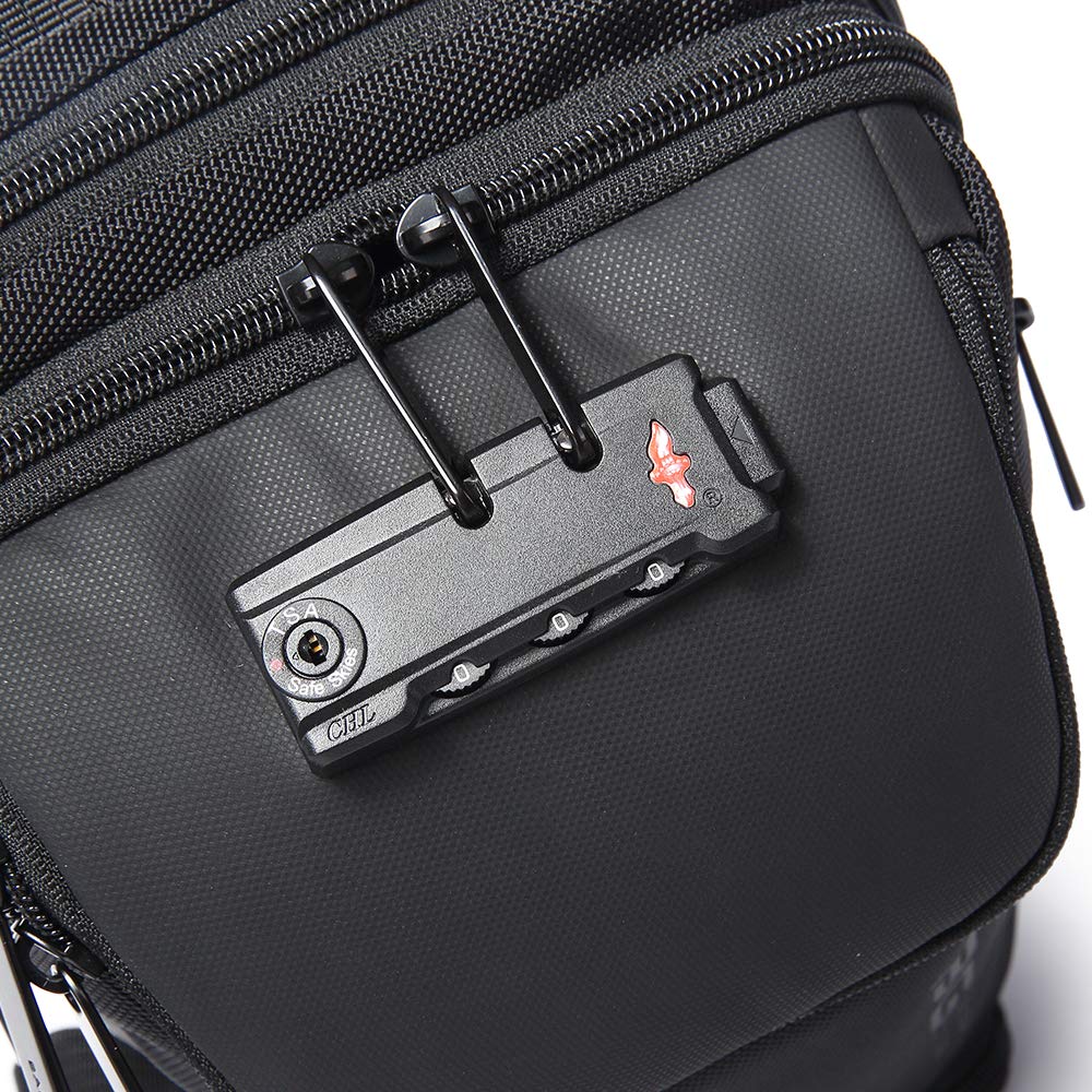 Red Lemon Bange Anti-Theft Sling Bag with USB Charging Crossbody Shoulder Bag for Men & Women Lockable Chest Daypack | Fits 7inch Tablet, Mobile & Acc | Lightweight Travel Daily Use Backpack (Black)