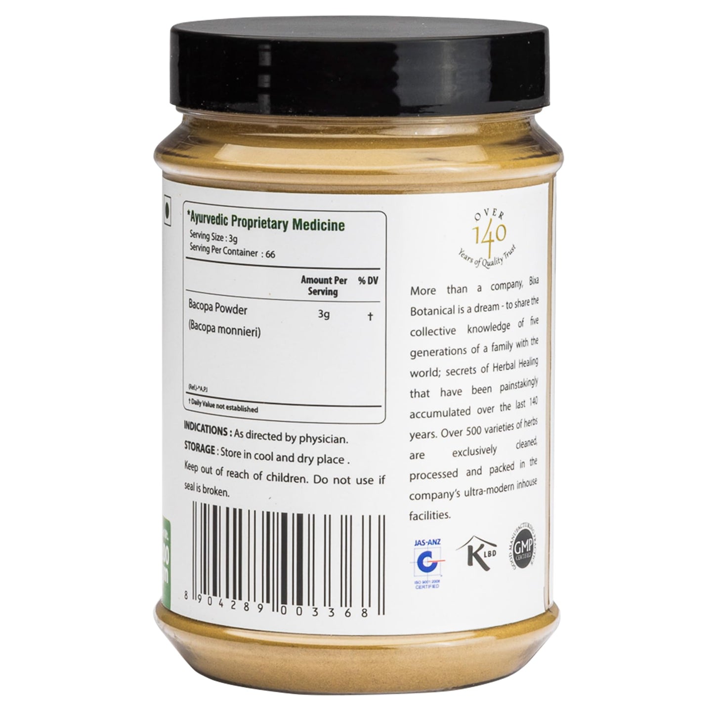 Brahmi Powder - 200 gm (Bacopa monnieri) Brain Vitality, | Intelligence- image 3