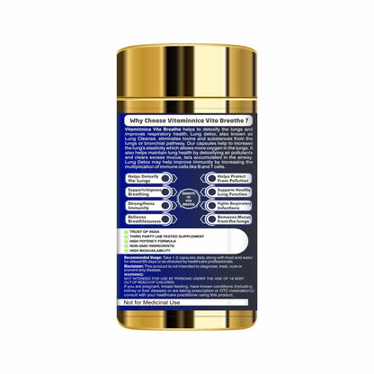 Vitaminnica Biotin + Vita Breathe Combo – 120 Capsules