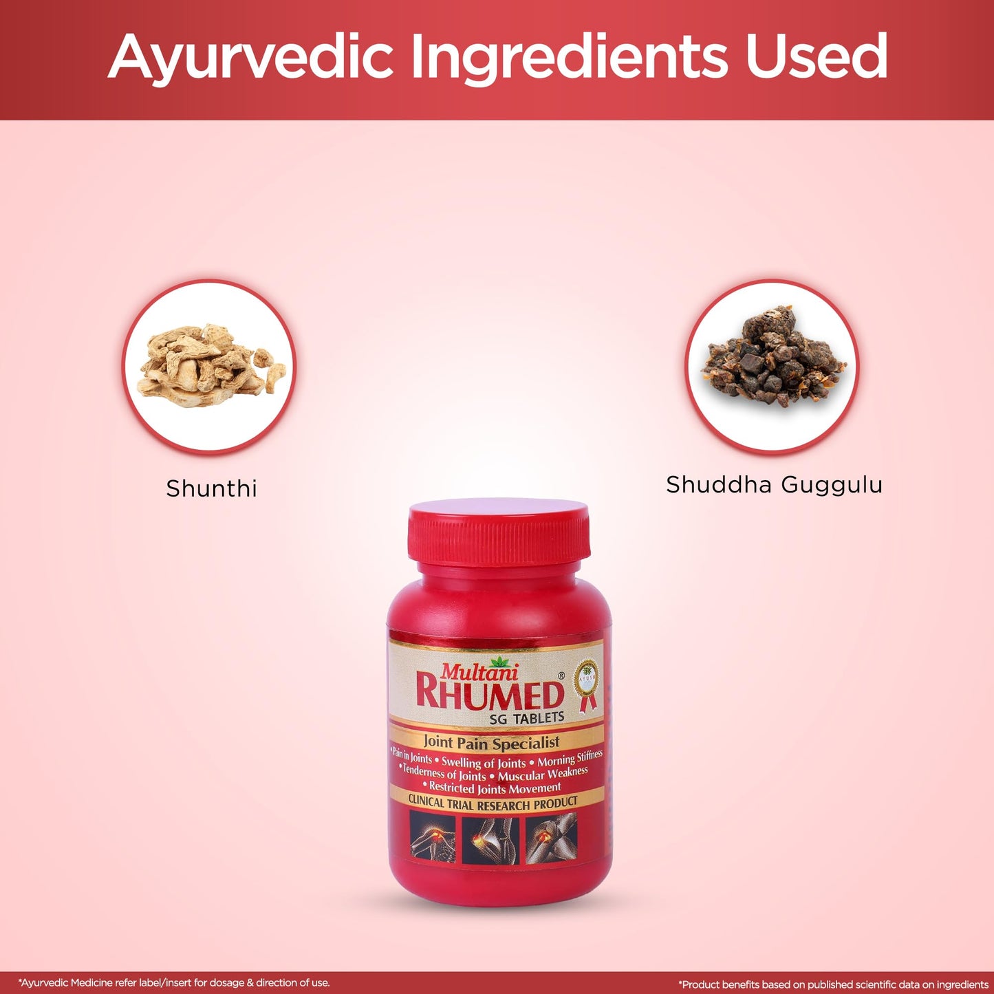 Multani Rhumed SG Tablets - 60 Tablets | Useful In Relief From Pain In- image 7